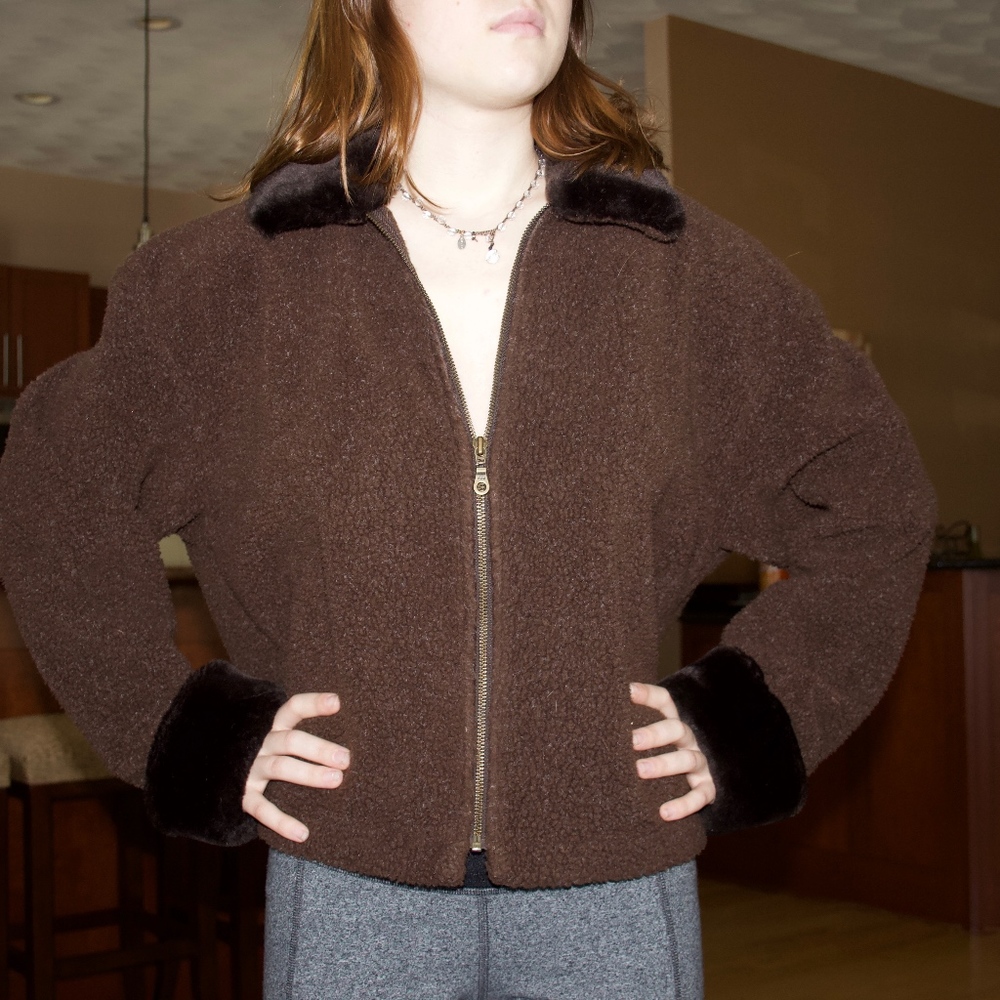 The Barrage Co Women's super cute zip-up Coat - XL